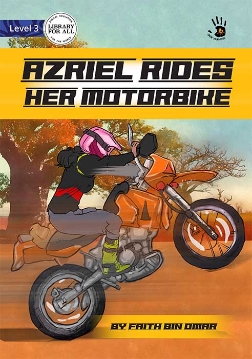 Azriel Rides her Motorbike