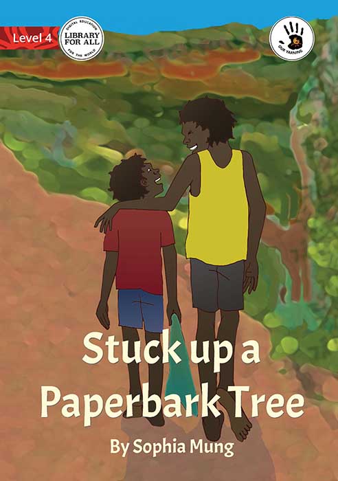 Stuck up a Paperbark Tree